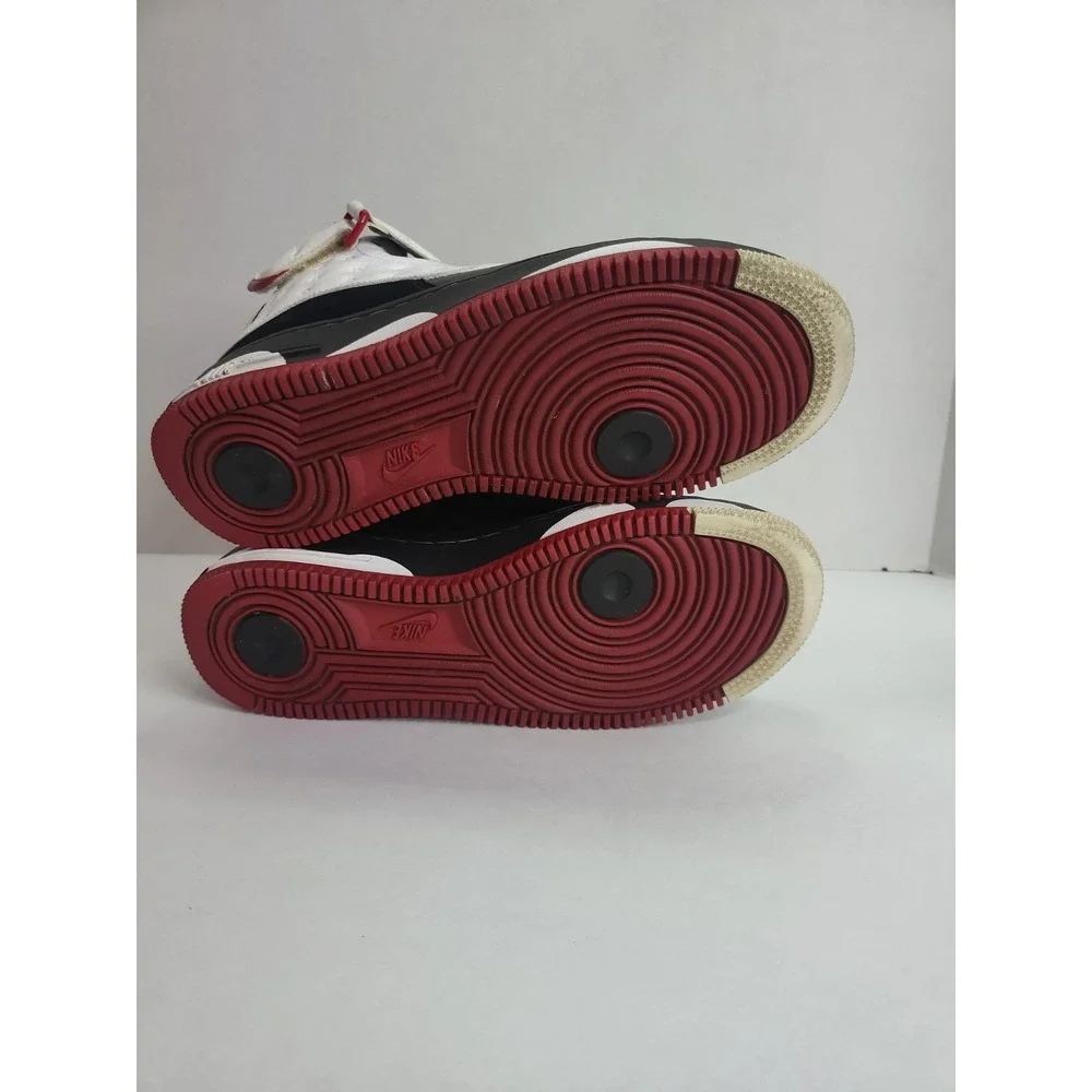 Nike Air Force 1 Fusion Jordan 13 Bred Mens Size 6Y Black Varsity Red 375472-101